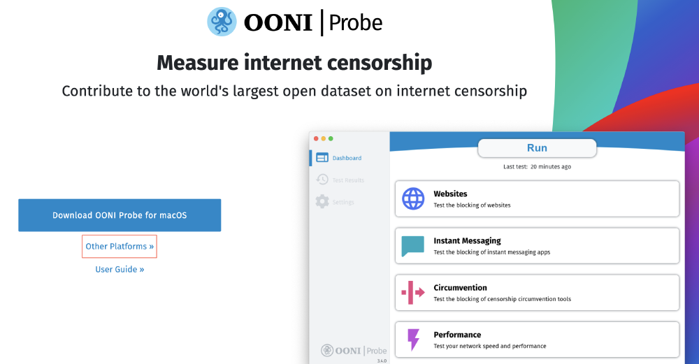 Download OONI Probe Desktop