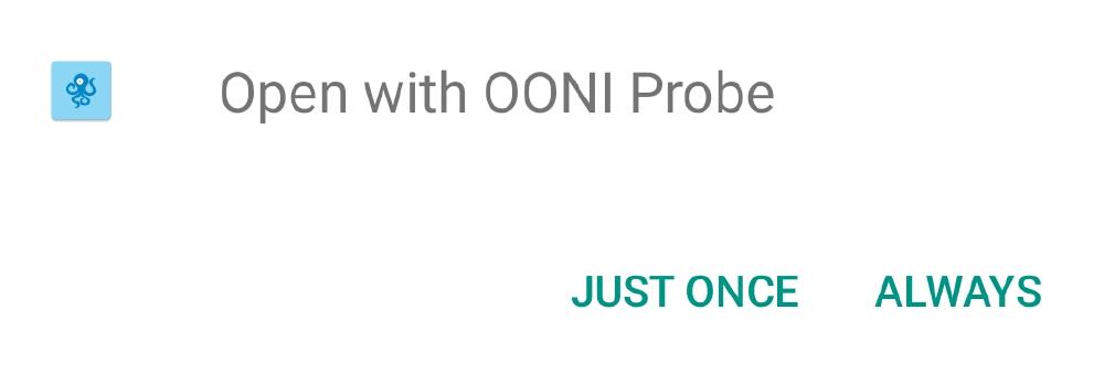 Open with OONI Probe