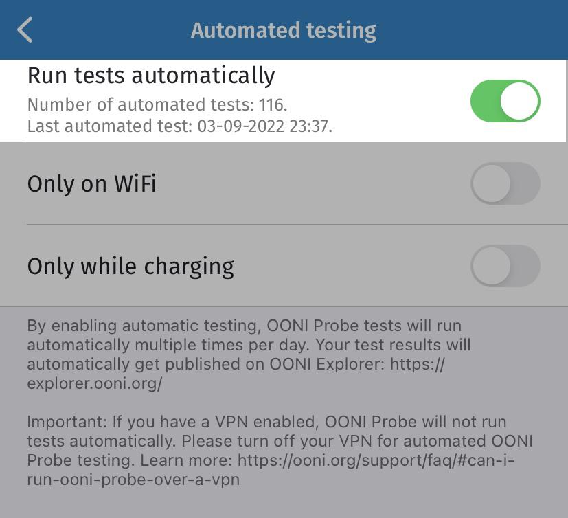 Automated testing enabled