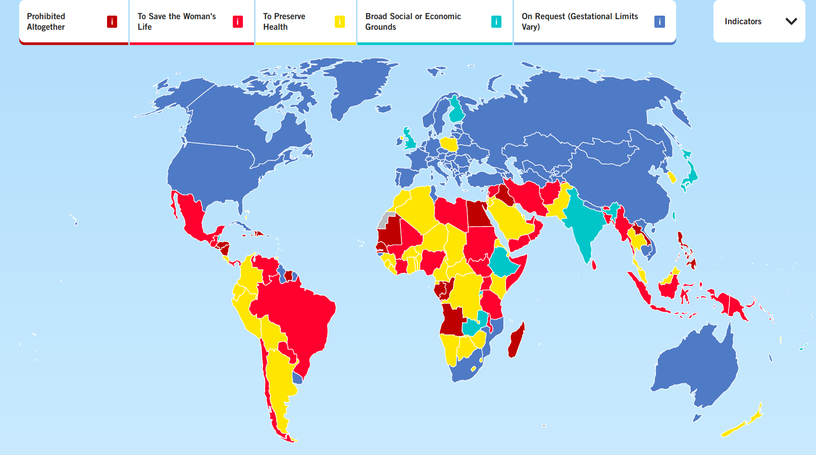 Map: World Abortion Laws