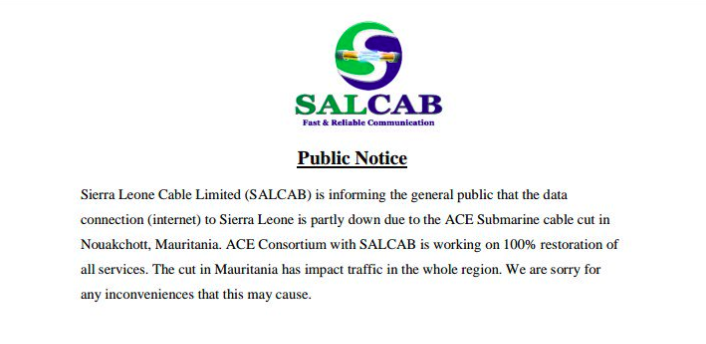 SALCAB public notice