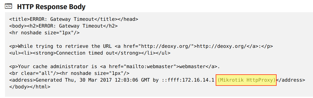 Miktrotik HTTP proxy in OONI data