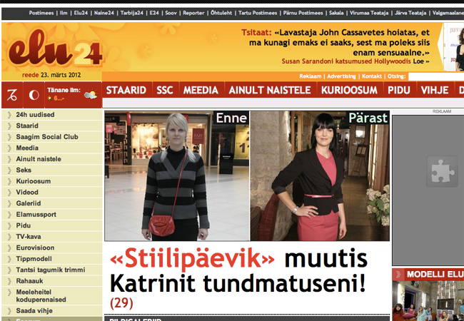 Estonian news portal