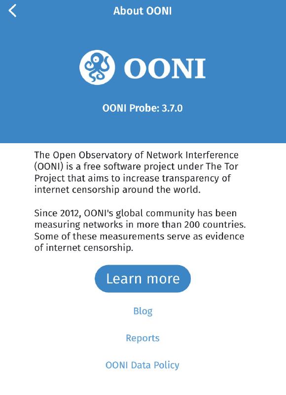 OONI About page