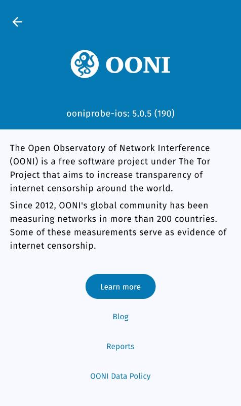 OONI About page
