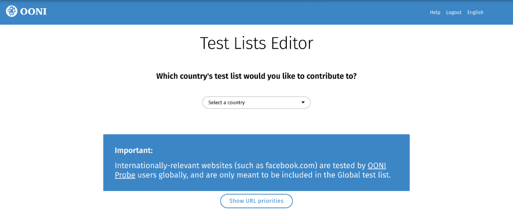 Test Lists Editor